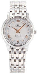 Omega De Ville Prestige Quartz 27.4mm Biały/Stal Ø27.4 mm 424.10.27.60.55.001