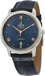 Omega De Ville Prestige Niebieski/Skóra Ø39.5 mm 424.13.40.20.03.004