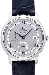 Omega De Ville Prestige Co-Axial Power Reserve 39.5mm Srebrny/Skóra Ø39.5 mm 424.13.40.21.02.003