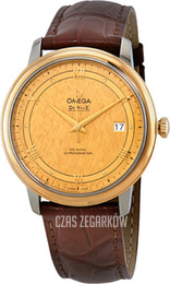 Omega De Ville Prestige Żółte złoto/Skóra Ø39.5 mm 424.23.40.20.08.001