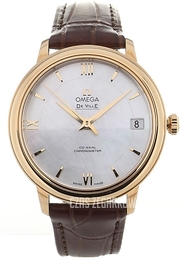 Omega De Ville Prestige Co-Axial 32.7mm Biały/Skóra Ø32.7 mm 424.53.33.20.05.001