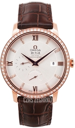 Omega De Ville Prestige Co-Axial Power Reserve 39.5mm Srebrny/Skóra Ø39.5 mm 424.58.40.21.52.002