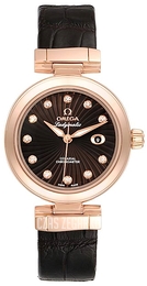 Omega De Ville Ladymatic Co-Axial 34mm Czarny/Skóra Ø34 mm 425.63.34.20.63.001