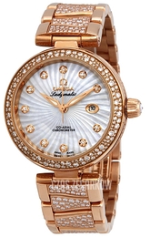 Omega De Ville Ladymatic Co-Axial 34mm Biały/Stal w kolorze różowego złota Ø34 mm 425.65.34.20.55.005