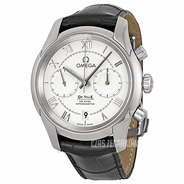 Omega De Ville Co-Axial Chronograph 42mm Srebrny/Skóra Ø42 mm 431.13.42.51.02.001