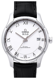 Omega De Ville Hour Vision Co-Axial Master Chronometer 41mm Srebrny/Skóra Ø41 mm 433.13.41.21.02.001