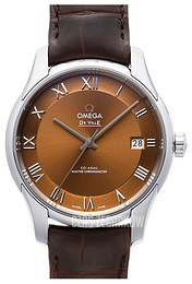 Omega De Ville Hour Vision Co-Axial Master Chronometer 41mm Brązowy/Skóra Ø41 mm 433.13.41.21.10.001