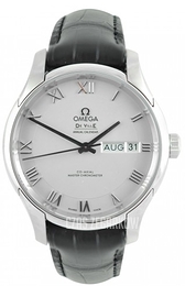 Omega De Ville Hour Vision Co-Axial Master Chronometer Annual Calendar 41mm Srebrny/Skóra Ø41 mm 433.13.41.22.02.001
