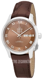 Omega De Ville Hour Vision Co-Axial Master Chronometer Annual Calendar 41mm Brązowy/Skóra Ø41 mm 433.13.41.22.10.001