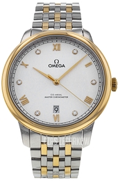 Omega De Ville Prestige Srebrny/18 karatowe żółte złoto Ø40 mm 434.20.40.20.52.001