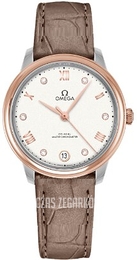 Omega De Ville Prestige Srebrny/Skóra Ø34 mm 434.23.34.20.52.001