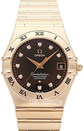 Omega Constellation Herr Brązowy/18 karatowe różowe złoto Ø35 mm 1103.60.00