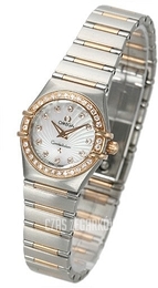 Omega Constellation 22.5 mm Biały/18 karatowe żółte złoto Ø22.5 mm 111.25.23.60.55.003