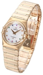 Omega Constellation Biały/18 karatowe różowe złoto Ø25 mm 1158.79.00
