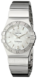 Omega Constellation Quartz 27mm Biały/Stal Ø27 mm 123.10.27.60.05.002