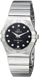 Omega Constellation Quartz 27mm Czarny/Stal Ø27 mm 123.10.27.60.51.002