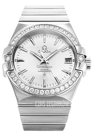 Omega Constellation Co-Axial 35mm Srebrny/Stal Ø35 mm 123.15.35.20.02.001