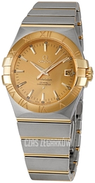 Omega Constellation Co-Axial 35mm Szampański/18 karatowe żółte złoto Ø35 mm 123.20.35.20.08.001