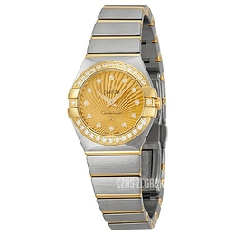 Omega Constellation Quartz 24mm Szampański/18 karatowe żółte złoto Ø24 mm 123.25.24.60.58.001