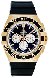 Omega Constellation Double Eagle Chrono Czarny/Guma Ø41 mm 1619.51.91