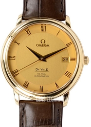 Omega De Ville Prestige Żółte złoto/Skóra Ø36 mm 4617.11.02