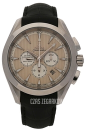 Omega Seamaster Aqua Terra 150m Co-Axial Chronograph 44mm Kremowy/Skóra Ø44 mm 231.13.44.50.09.001