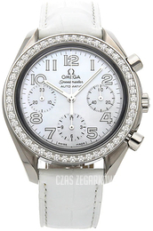 Omega Speedmaster Damklockor Biały/Skóra Ø35 mm 3835.70.36