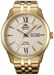 Orient 3 Star Biały/Stal w odcieniu złota Ø42 mm FEM7P001W9