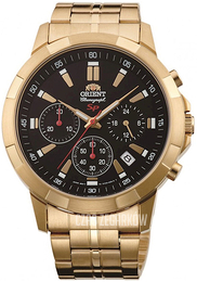Orient Sp Czarny/Stal w odcieniu złota Ø44 mm FKV00001B0