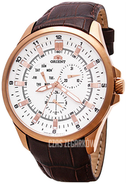 Orient Sporty Biały/Skóra Ø46 mm FSX01004W0