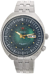 Orient Revival Worldmap Zielony/Stal Ø43.5 mm RA-AA0E02E