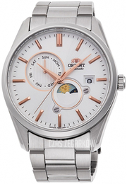 Orient Sun & Moon Srebrny/Stal Ø42 mm RA-AK0306S10B