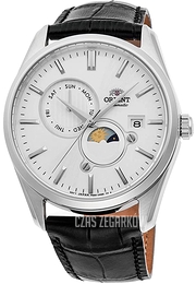 Orient Moonphase Srebrny/Skóra Ø42 mm RA-AK0310S10B
