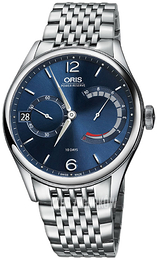 Oris Culture Niebieski/Stal Ø43 mm 01 111 7700 4065-Set 8 23 79