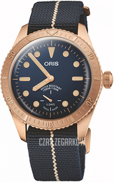 Oris Diving Niebieski/Tkanina Ø40 mm 01 401 7764 3185-Set