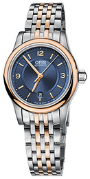 Oris Culture Niebieski/Stal w kolorze różowego złota Ø28.5 mm 01 561 7650 4335-07 8 14 63