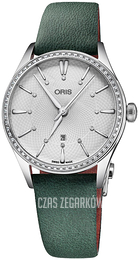 Oris Culture Srebrny/Skóra Ø33 mm 01 561 7724 4951-07 5 17 35FC