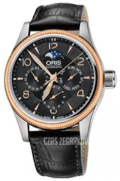 Oris Aviation Czarny/Skóra Ø40 mm 01 582 7678 4364-07 5 20 76FC