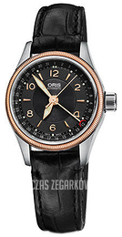 Oris Aviation Czarny/Skóra Ø29 mm 01 594 7680 4334-07 5 14 76FC
