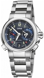 Oris Full Steel Niebieski/Stal Ø36.5 mm 01 690 7780 4085-Set