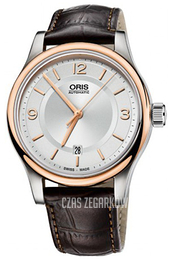 Oris Culture Srebrny/Skóra Ø42 mm 01 733 7594 4331-07 5 20 12