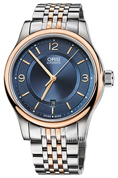 Oris Culture Niebieski/Stal w kolorze różowego złota Ø42 mm 01 733 7594 4335-07 8 20 63