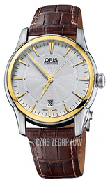 Oris Culture Srebrny/Skóra Ø40 mm 01 733 7670 4351-07 1 21 73FC