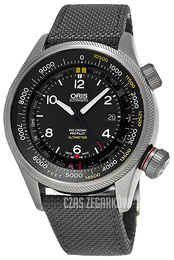 Oris Aviation Czarny/Skóra Ø47 mm 01 733 7705 4134-Set 5 23 17FC