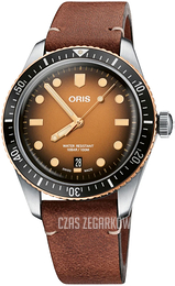 Oris Diving Brązowy/Skóra Ø40 mm 01 733 7707 4356-07 5 20 45