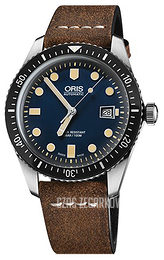 Oris Diving Niebieski/Skóra Ø42 mm 01 733 7720 4055-07 5 21 02