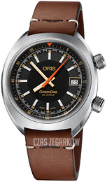 Oris Aviation Czarny/Skóra Ø39 mm 01 733 7737 4034-Set LS