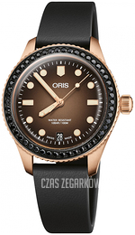Oris Divers Brązowy/Skóra Ø36 mm 01 733 7747 3986-SET