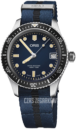Oris Diving Niebieski/Tkanina Ø36 mm 01 733 7747 4055-07 5 17 28