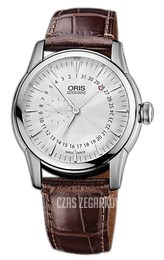 Oris Artelier Srebrny/Skóra Ø42 mm 01 744 7665 4051-07 5 22 70FC